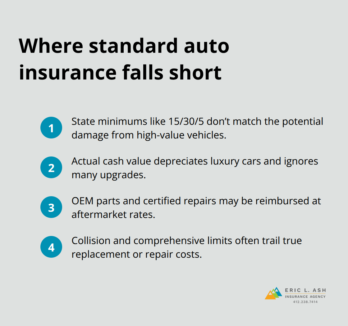 Key coverage gaps that can expose Pennsylvania luxury car owners - Luxury auto insurance Pennsylvania