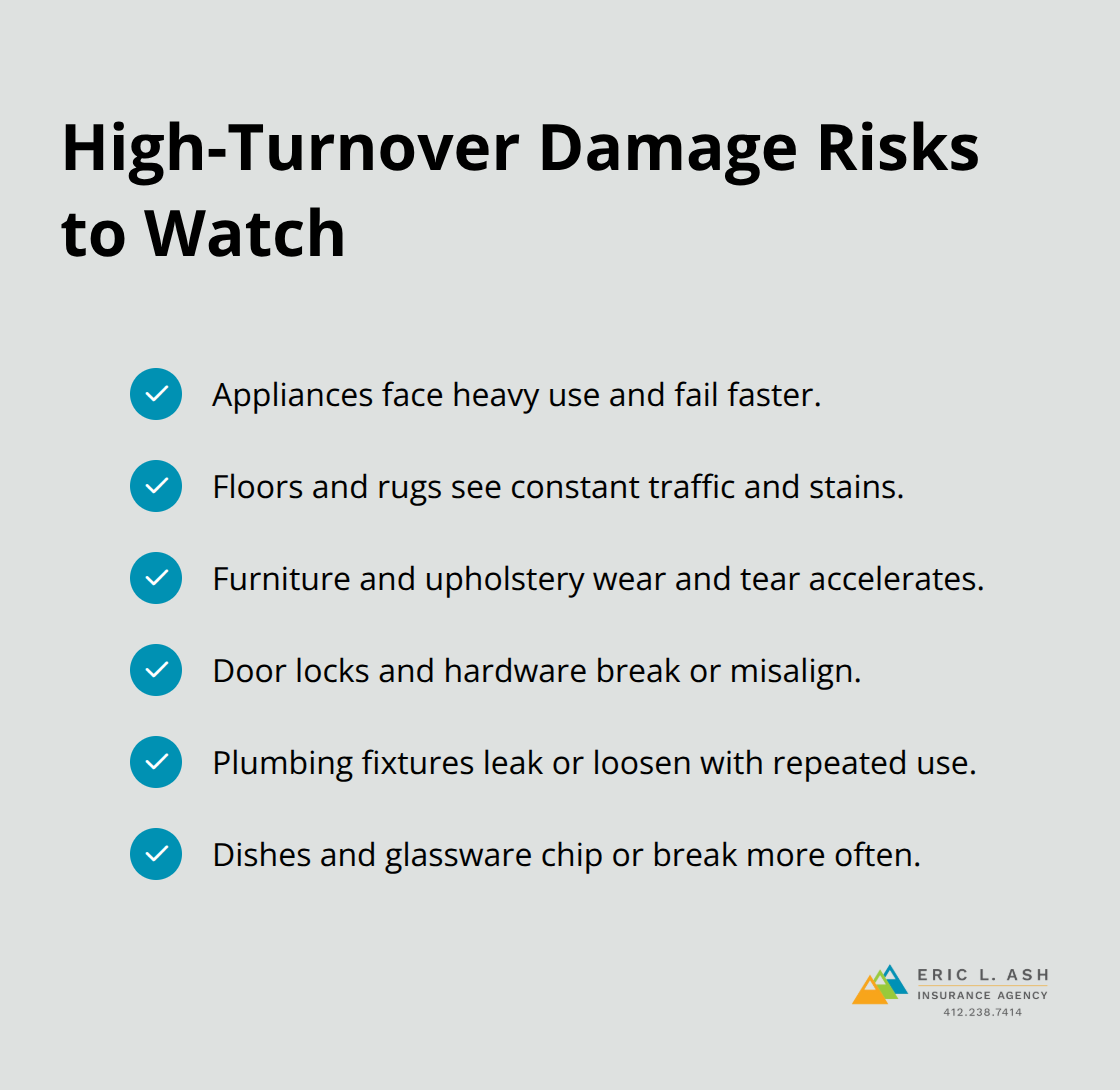 Common damage points in short-term vacation rentals - vacation rental property insurance